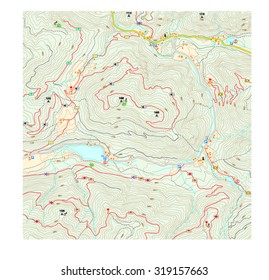 Imaginary Hiking Map