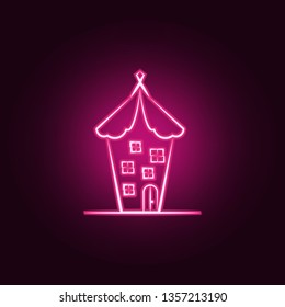 Imaginary house neon icon. Elements of Imaginary house set. Simple icon for websites, web design, mobile app, info graphics
