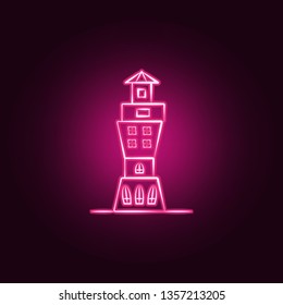 Imaginary house neon icon. Elements of Imaginary house set. Simple icon for websites, web design, mobile app, info graphics