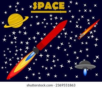 Imaginary Space Travel | An illustration of Space