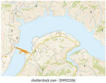 imaginary topographic map