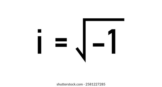 The imaginary unit i. The square root of negative one.