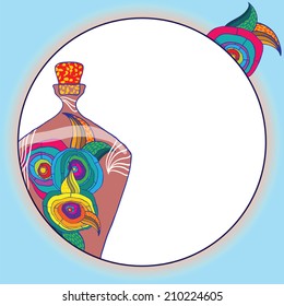 Imagination. Artist vector illustration