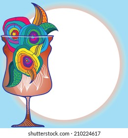 Imagination. Artistic vector illustration.