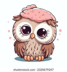 imagination clipart about a cute kawaii owl
