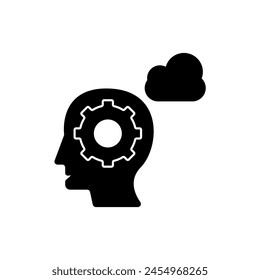 imagination concept line icon. Simple element illustration. imagination  concept outline symbol design.