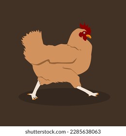  imagination drawing Chicken style  Vector
