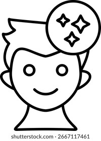 Imagination Filled Style Icon Design