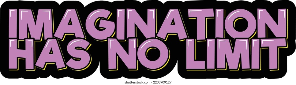La imaginación no tiene ninguna ilustración vectorial límite