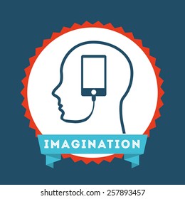 imagination icon design, vector illustration eps10 graphic 