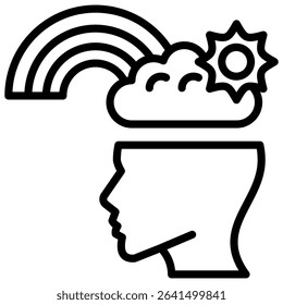 Imagination Icon Element for Design