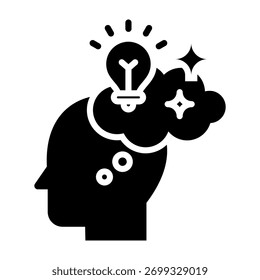 Imagination Icon Glyph Design Vector Illustration