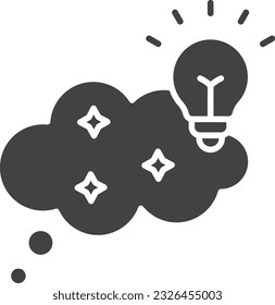 Imagination Icon image. Suitable for mobile application.