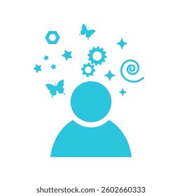 Imagination icon, Isolated on White Background