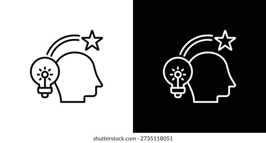 Imagination Icon Sheet Black And White