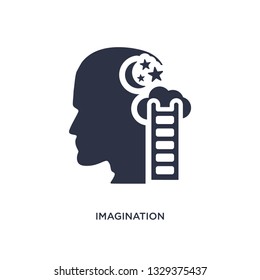 imagination icon. Simple element illustration from brain process concept. imagination editable symbol design on white background. Can be use for web and mobile.