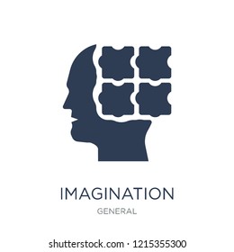imagination icon. Trendy flat vector imagination icon on white background from general collection, vector illustration can be use for web and mobile, eps10
