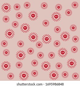 Imagination illustration of virus (Created with vector data)