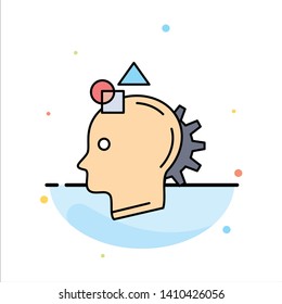 Imagination, imaginative, imagine, idea, process Flat Color Icon Vector