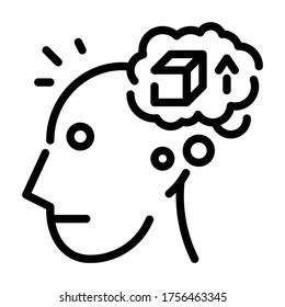 Icono Esquema de imagen. Concepto de pensamiento de diseño.