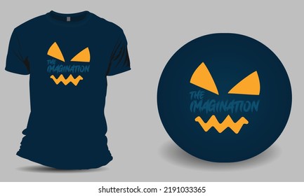 The Imagination scary t shirt design for halloween