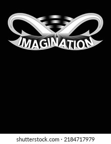 Imagination  simple Typography T-shirt Design