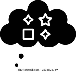 Imagination vector icon. Can be used for printing, mobile and web applications.