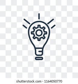 Imagination vector icon isolated on transparent background, Imagination logo concept