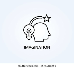 Imagination Vector, Icon Or Logo Sign Symbol Illustration