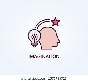 Imagination Vector, Icon Or Logo Sign Symbol Illustration