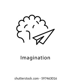 Imagination Vector Line Icon 
