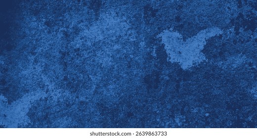 Imaginative blue painting with heavy textures and impression of movement through digital brushwork

