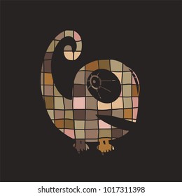 Imaginative chameleon illustration