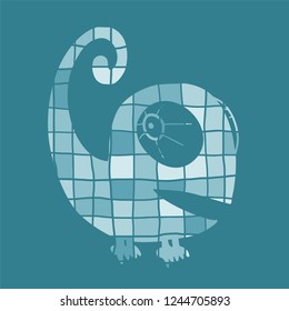 Imaginative chameleon illustration