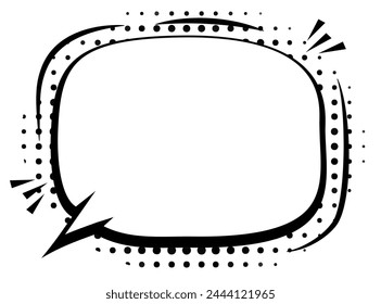 Imaginative cloud shaped speech bubble