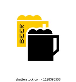imaginative flat beer icon