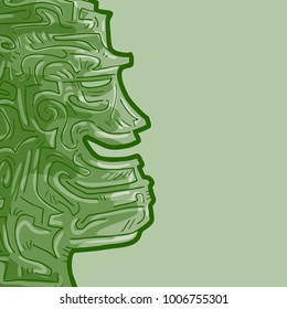 imaginative green mask