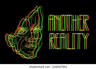 Imaginative head and another reality message