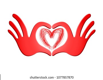 imaginative heart illustration
