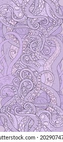 Imaginative mutant tentacles composition design