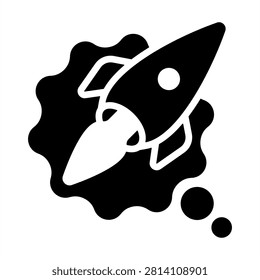 Imaginative Play Icon - Solid Black Glyph Icons For Parenting and Child Care