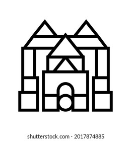 imaginative Play line icon vector. imaginative Play sign. isolated contour symbol black illustration