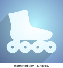 imaginative roller skate flat icon