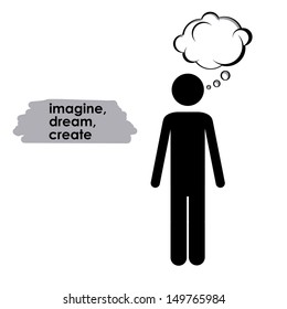 imagine design over white background vector,illustration 