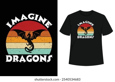 Imagine dragons tee for board gamers, dragon lovers, dungeon explorers, fantasy and magic believers, and renaissance era lovers. Attention nerds and geeks who spend time with unicorns, fairies, gnomes