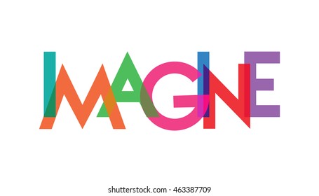 IMAGINE letter full color