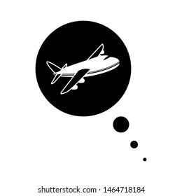 to imagine that you fly vector illustration