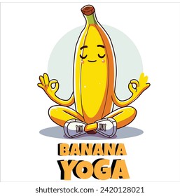   Imagine a yoga session where practitioners use bananas as props, holding them in various poses to enhance balance and flexibility.