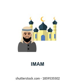 Imam icon. Simple element from muslim collection. Creative Imam icon for web design, templates, infographics and more