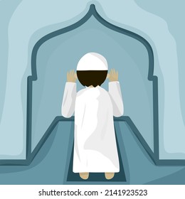 Imam muslim beten islamische Vektorgrafik